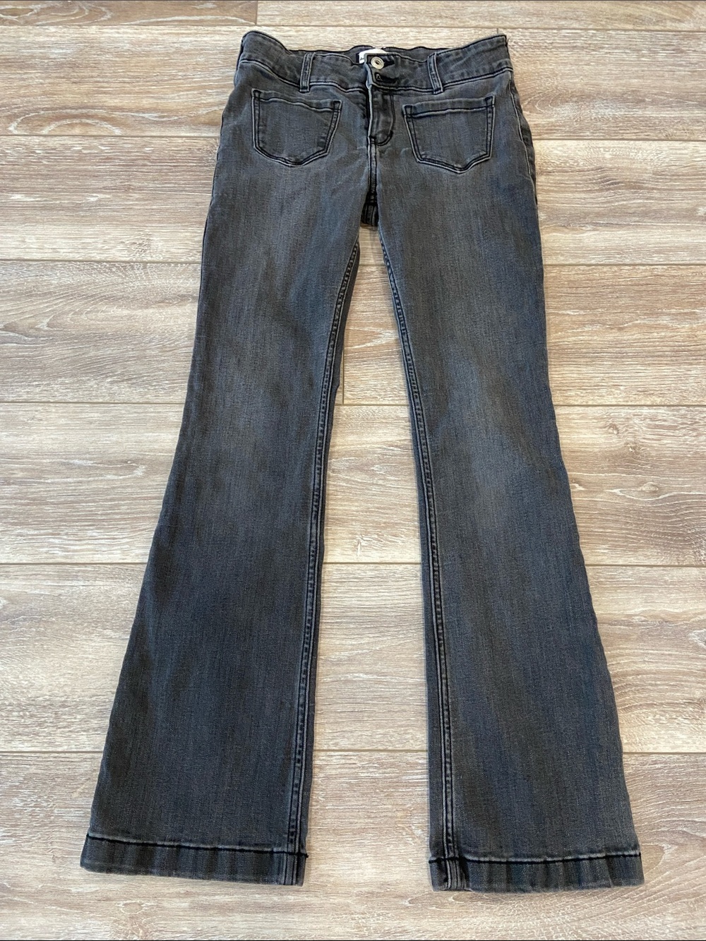 abercrombie kids Dark Gray Flare Jeans